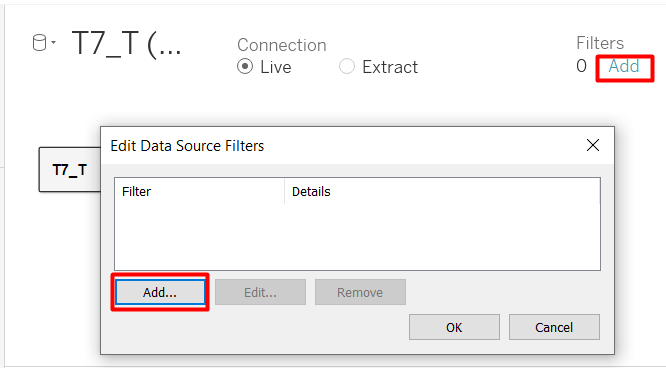 Figure 8. Add Filters