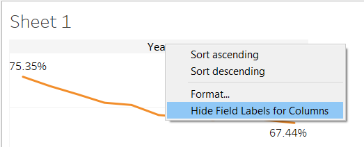 Figure 24. Hide Field Labels for Columns