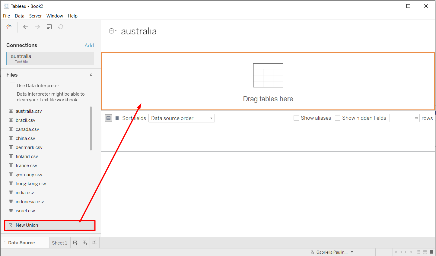 Figure 6. Add New Union