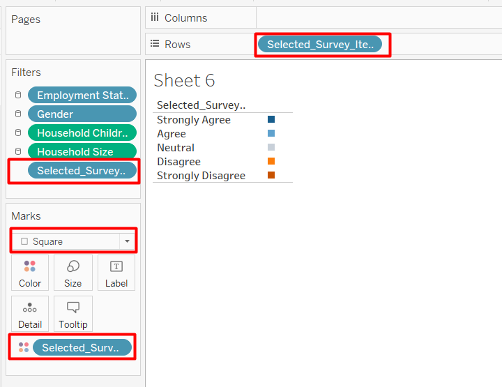 Figure 45. Add Colour to Legend