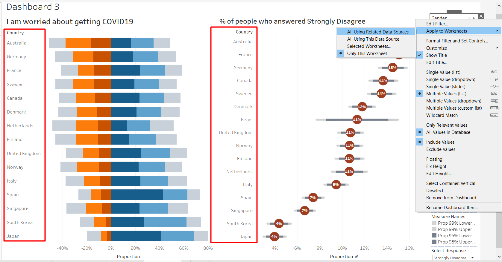 Figure 42. Apply Filter to All Sheets